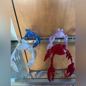3-D Printed Moveable Crabs